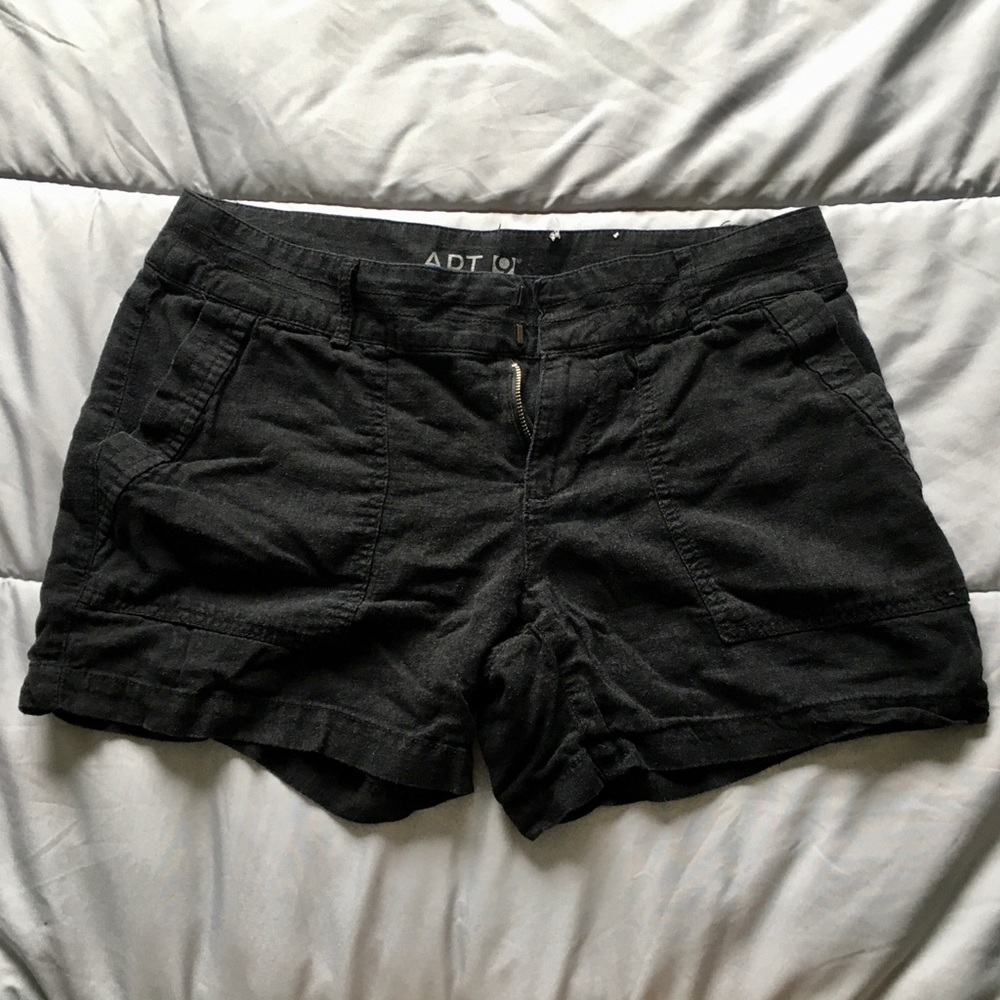 Apt. 9 Black Linen Women’s Shorts Size 8